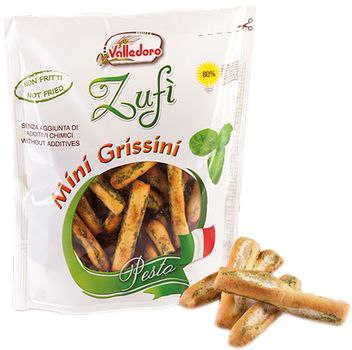 Гріссіні VALLEDORO Zufi Mini Pesto 100г